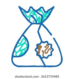 chocolate candy allergy doodle icon sketch vector. chocolate candy allergy sign. isolated symbol illustration