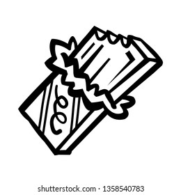 Chocolate candy bar cartoon