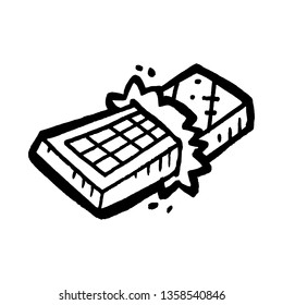 Chocolate candy bar cartoon