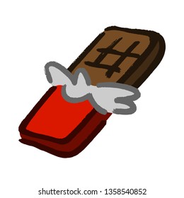 Chocolate candy bar cartoon