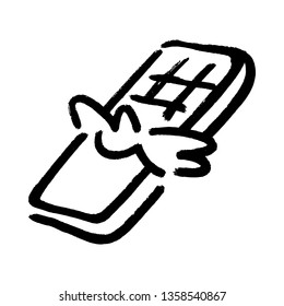 Chocolate candy bar cartoon