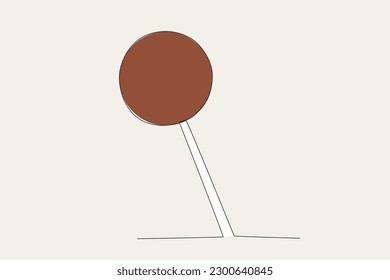 A chocolate candy bar. World chocolate day one-line drawing