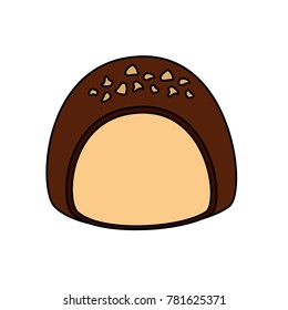 chocolate candy chips sweet dessert icon