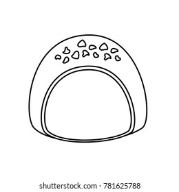 chocolate candy chips sweet dessert icon