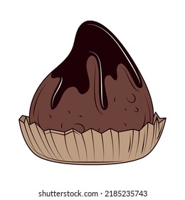 icono de cacao de chocolate aislado