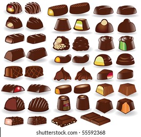 chocolate candy collection