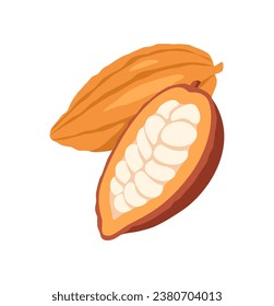 Chocolate candy concept. Sweet and pastry product, dessert and delicacy. Confectionery and sweetness. Graphic element for website. Cartoon flat vector illustration isolated on white background
