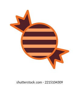 Schokoladenkuchen, flache Vektorgrafik 