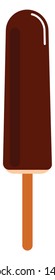 A chocolate candy ice cream stick which looks yummy, vector, color drawing or illustration. 