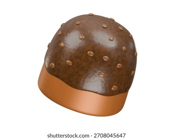 Icono de caramelo de chocolate Ilustración 3D Render