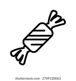 Chocolate, icono de caramelo, Vector de línea