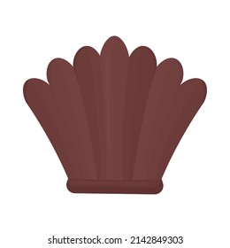 chocolate candy icon on white background