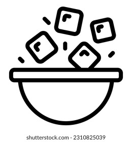 Chocolate candy icon outline vector. Food dessert. Cocoa cream