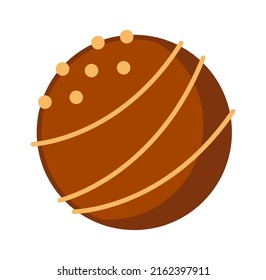 Chocolate candy icon. Vector illustration