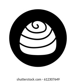 chocolate candy isolated icon
