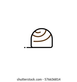 Chocolate candy line icon