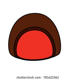 chocolate candy sweet dessert icon
