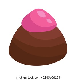 Chocolate Candy. Sweet Food Dessert icon. Vector illustration