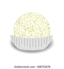 Chocolate candy . Vector illustration isolated on white background.