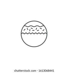 Chocolate candy in wrap vector icon symbol food isolated on white background