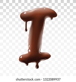 Chocolate character isolated on transparent background, vector art and illustration.