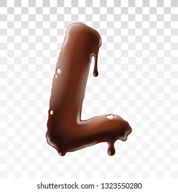 Chocolate character isolated on transparent background, vector art and illustration.