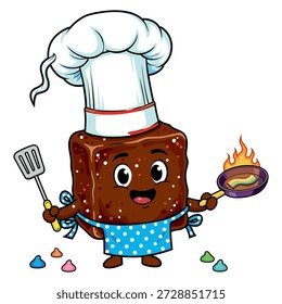 Um chef de chocolate está fazendo algo muito delicioso  