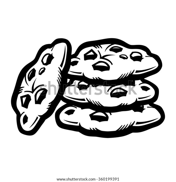 Chocolate Chip Cookie Stock Vector (Royalty Free) 360199391