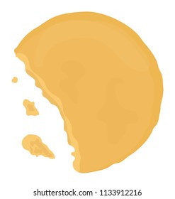 
A chocolate chip cookie broken into pieces 
