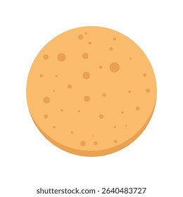 Chocolate chip cookie dessert. cartoon chocolate chip. bakery, breakfast or snack. vector illustration