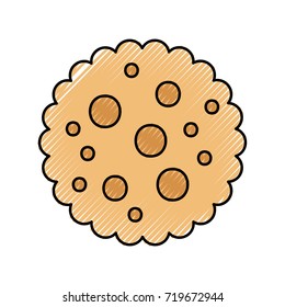 chocolate chip cookie dessert eating icon