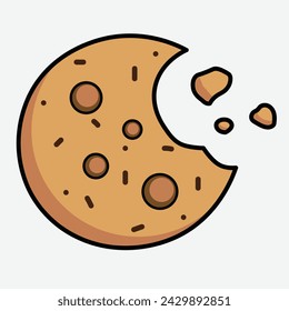 chocolate chip cookie graphic design