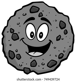 Chocolate Chip Cookie Mascot Illustration