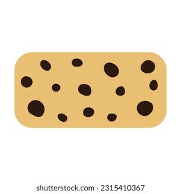 Chocolate chip cookies cartoon. Vector illustration.