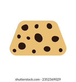 Chocolate chip cookies cartoon. Vector illustration.