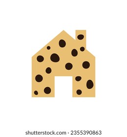 Caricatura de galletas de chocolate. Ilustración vectorial.