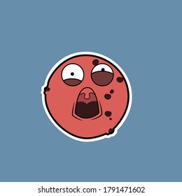 Vector de caracteres de cookies de chocolate para icono y pegatina