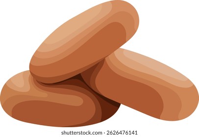 Chocolate Chip Cookies Snack Illustration Isolated on White Background
