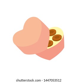 chocolate chip cookies, vector illustration isolated on white background
