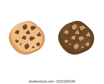 chocolate chip cookies. vector illustration