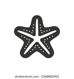 Chocolate chip starfish Icon on White Background - Simple Vector Illustration