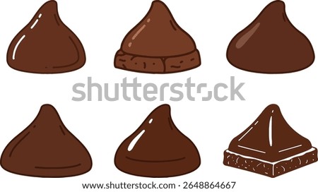 chocolate chip vector illustration art design