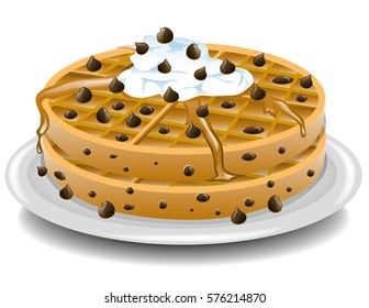 Chocolate chip waffles