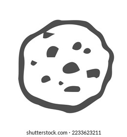 Schokoladenkekse oder Kekse mit Doodle Art