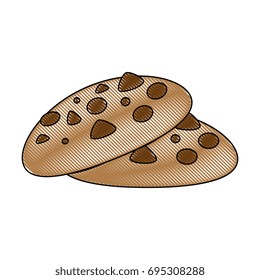 chocolate chips cookie icon