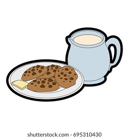 chocolate chips cookie icon