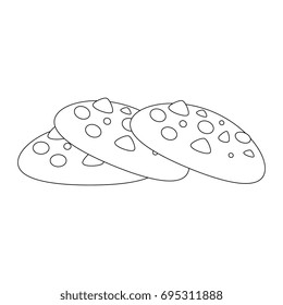 chocolate chips cookie icon
