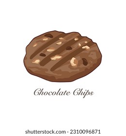 Chocolate Chips cookies is a famous traditional snack for festive seasons in Malaysian.