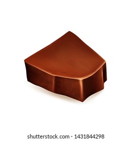 Chocolate chips for decorating desserts, vector.