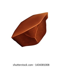 Chocolate chips for decorating desserts, vector.